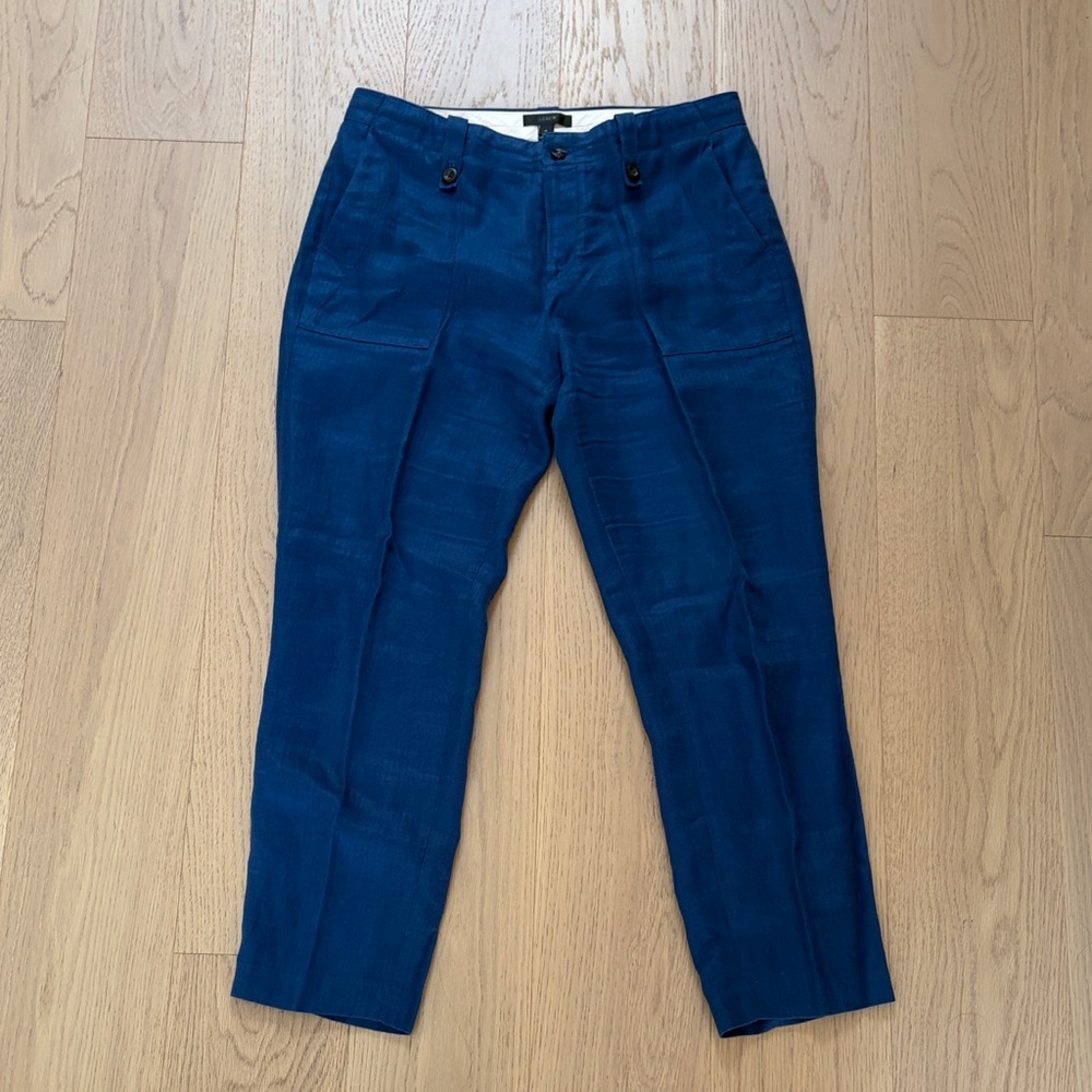 J. Crew women’s  Navy Blue linen trousers